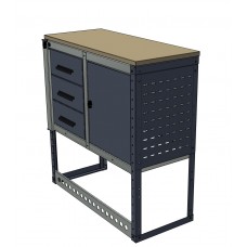 Van Workbench / 3 Drawer / 1 Cabinet Unit 1025h x 1000w